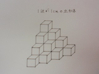 ５年 算数 体積 １辺が１ の積み木が何こ 川越町立川越北小学校