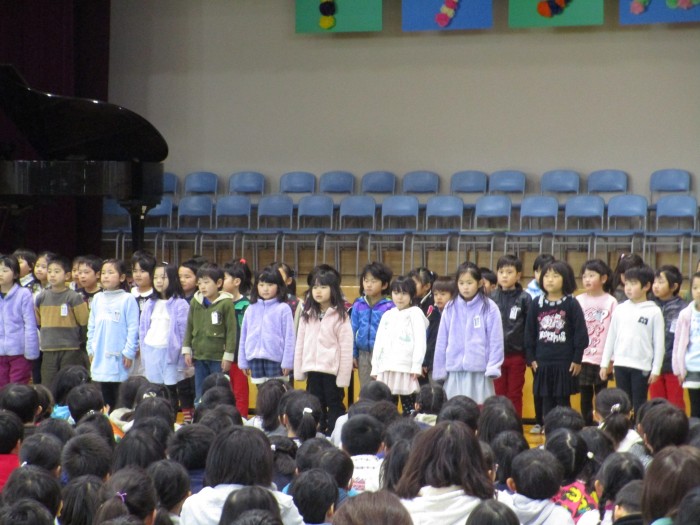 たくさんのありがとうの気持ちをこめて～詩と歌（1年生） 川越町立川越北小学校